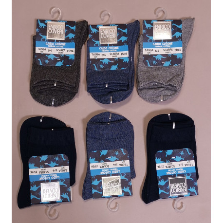 CALZE BIMBO CORTO CALDO COTONE 6PZ